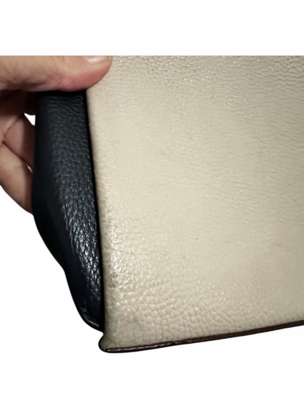 kate spade Two-Tone Pebbled Leather Crossbody in Cream and Black - Picture 5 of 8